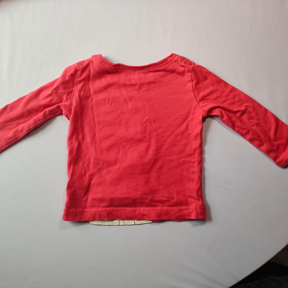 Carter's Red Long Sleeve Bunny Tees - Picture 4 of 4